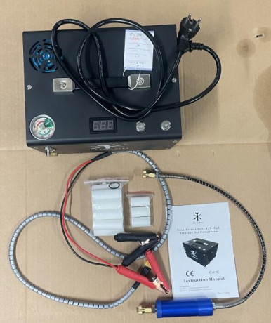 Compresor PCP tuxing 220 V y 12 v, totalmente nuevo, 140 €, se encuentra en Asturias, destinado a la carga 01