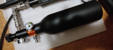 Hola buenas, he hecho una tuerca para adaptar los sistemas de conversión de co2 a PCP/HPA para esta carabina. 01