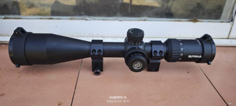 Vendo visor spina 4.5-18x50 en perfecto estado. Tiene parasol. Y lo doy con monturas de 22 mm. 60€ con 00