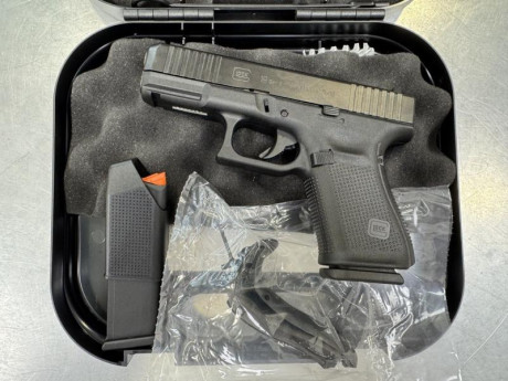 Buenos días,

Vendo mi Glock 19 de 5ta Generación, Calibre 9mm. Estado impoluto, comprada según factura 02