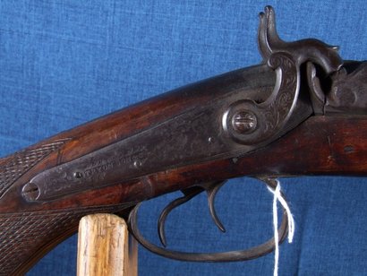 Hola, os presento un arma doble, del famoso Tryon e hijo, un cañon es de escopeta y el otro de fusil, 01