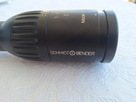 En venta visor schmidt bender,  0-8 x 24, con retícula iluminada,  modelo Exos. 
Buen estado de conservación. 01
