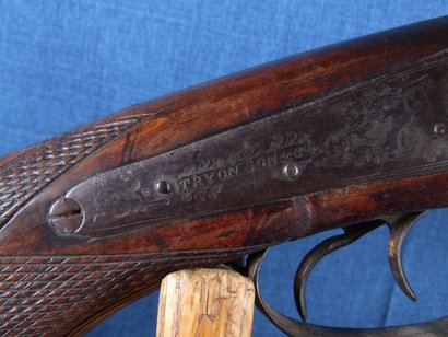 Hola, os presento un arma doble, del famoso Tryon e hijo, un cañon es de escopeta y el otro de fusil, 11