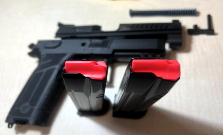 Se vende fantástica pistola CZ P-09 Nocturne, modelo Full con armazón de polímero y fibra de vidrio.
Con 22