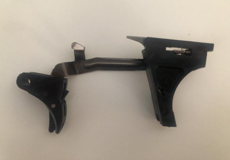Hola
Vendo los siguientes accesorios para Glock:
- Conjunto de gatillo Zev Fulcrum , regulable de aluminio. 01