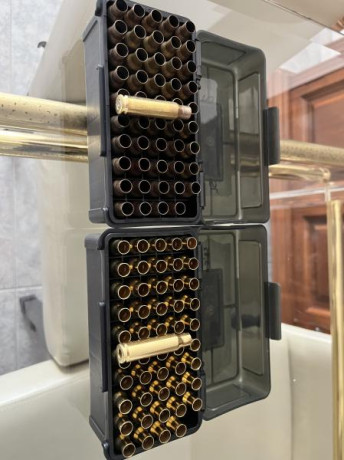 Buenos días,

Vendo 100 vainas Lapua del .308, 50 limpias y desempistonadas y 50 recién disparadas. Las 00
