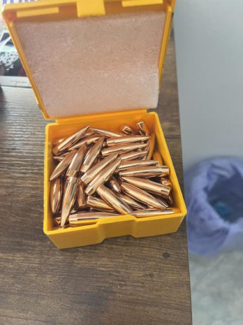 Buenos días,

Vendo puntas Berger Juggernaut .308 185gr, concretamente 97 puntas.

Precio 70€, gastos 02