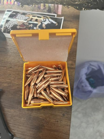 Buenos días,

Vendo puntas Berger Juggernaut .308 185gr, concretamente 97 puntas.

Precio 70€, gastos 01