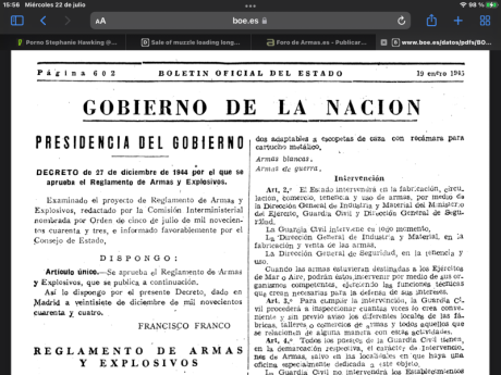 Me reitero, la Revista de armas, invento personal del General Franco, extraída del estamento militar, 81