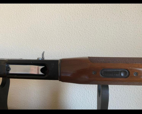Escopeta semiautomática Breda con las siguientes características:


- Modelo Aries 2.

- Calibre 12.

- 02