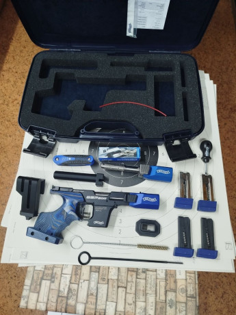 Vendo Walther GSP 500 22lr más kit 32SW, comprada nueva en marzo de este año (está en garantía), está 01