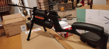 Hola buenas, he hecho una tuerca para adaptar los sistemas de conversión de co2 a PCP/HPA para esta carabina. 10