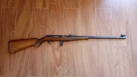 Carabina semiautomática Gevarm  cal.22 LR, funcionando perfectamente . Carabina de colección . Precio 00