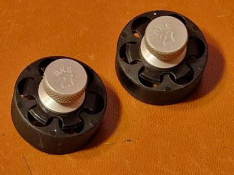 Vendo par speedloaders para recarga rápida de calibres .38 y .357 en revólver de armazón grande, compatible 02