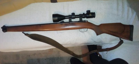 Vendo carabina Monotiro Anschütz 1361 22LR.
Miras abiertas tipo aire GAMO.
Buen estado mecánico, con algunas 51