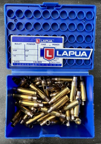 Vendo esta caja de vainas LAPUA 308 win. Son 97 vainas NUEVAS (faltan 3 de las 100 originales). 

PRECIO: 01