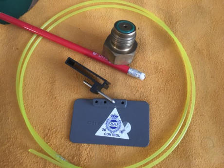 Se regala junto al adaptador una linea seguridad y un tapa ojo aptos en competicion / p r e c i o 49 mas 00
