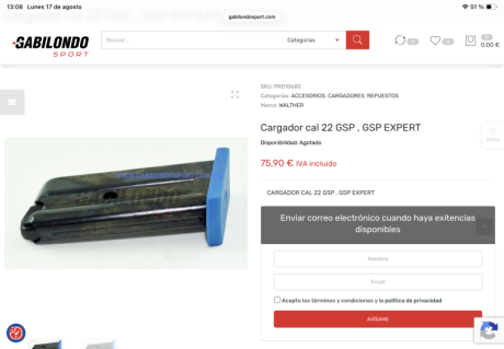 Hola, busco cargador para la Expert del 22 como el de la foto.
Saludos. 10