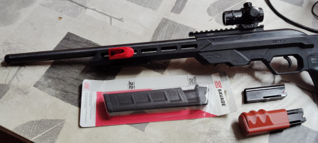 Por cambios de proyectos, voy a vender esta carabina del 22Lr, la carabina va muy fina y es precisa, pero 110