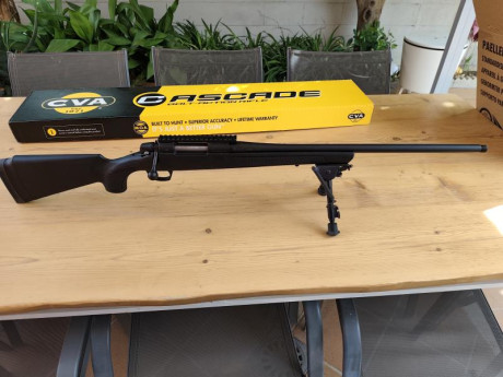 Vendo rifle 6.5 creedmoor de la marca cva cascade.
Es un rifle ligero, muy fácil de transportar y suave 00