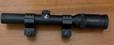 Se ofrece un visor Swarovski Habich 1,25-4x24 tubo de 30mm como nuevo, sin marcas, utilizado en carabina 00