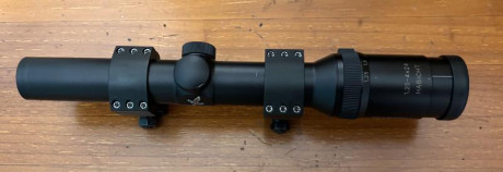 Se ofrece un visor Swarovski Habich 1,25-4x24 tubo de 30mm como nuevo, sin marcas, utilizado en carabina 11