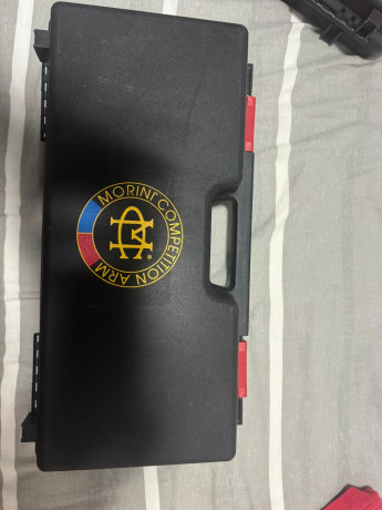 vendo por no usar mi pistola Morini cm200e1 ,tiene gatillo lottes y empuñadura sin retocar de rink talla 10