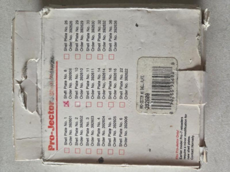 Vendo Shell Plate de Hornady nº 8, para prensa progresiva.
Referencia 392608.
La caja esta un poco deteriorada 00