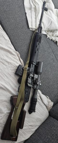 Hola cambio SVD TIGR de Izhmash números coincidentes de los 2000s con 2 culatas (madera rojiza militar 02