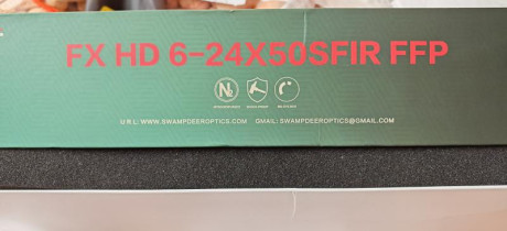 Hola a todos. Pongo a la venta éste visor, swampdeer 6-24x50sfir en primer plano focal. Sólo utilizado 02