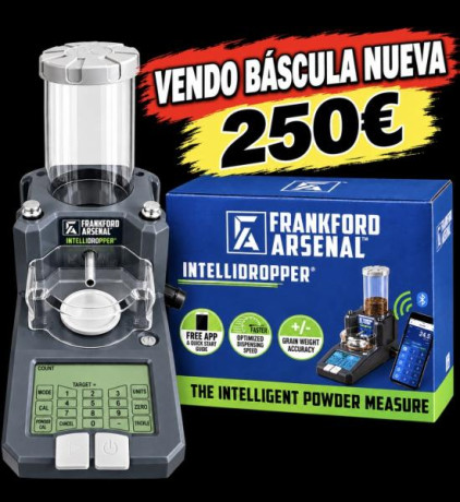 Vendo Báscula Frankford Arsenal Intellidropper tiene 1 uso. Cualquier cosa por privado. Gracias. 00