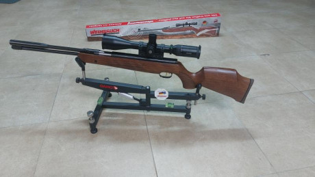 Se vende carabina     Weihrauch HW97K cal. 4,5 (.177)   , nueva casi a estrenar, habrá tirado una media 00