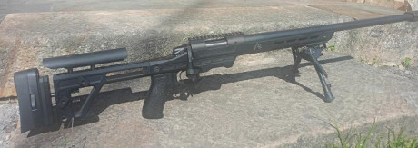 Hola!!! 
Vendo Bergara con chasis BMP  y cañón supervarmint de 28". 
Con el rifle va el carril de 01