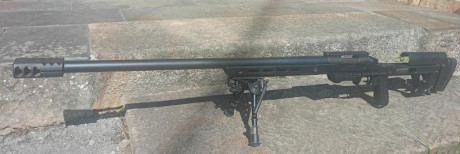 Hola!!! 
Vendo Bergara con chasis BMP  y cañón supervarmint de 28". 
Con el rifle va el carril de 00
