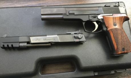 Se ofrece una pistola estado como nueva, prácticamente sin uso. Walther P88 Champion P88 calibre 9mm, 00