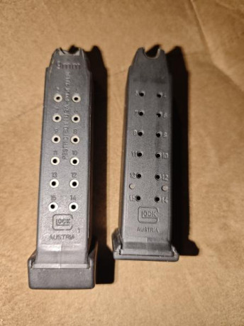 Vengo dos cargadores para Glock 19 con un par de usos. Como nuevos y en perfecto estado de funcionamiento.

En 00