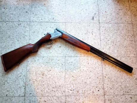 Vendo superpuesta Lanber calibre 12 en un estado de conservación excelente.
​Especificaciones y equipamiento:
​Cañón: 02