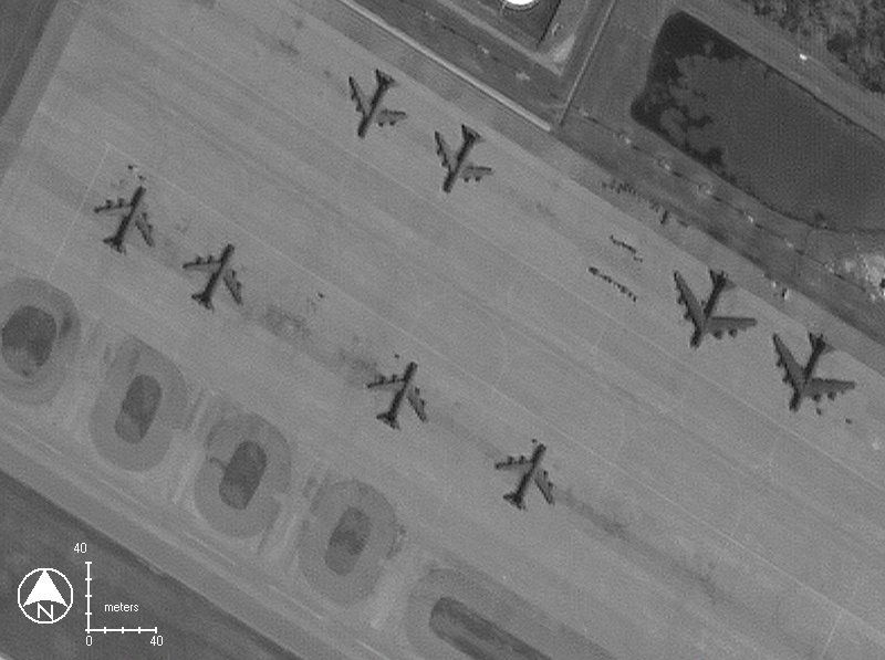 armas imagen via satelite militar