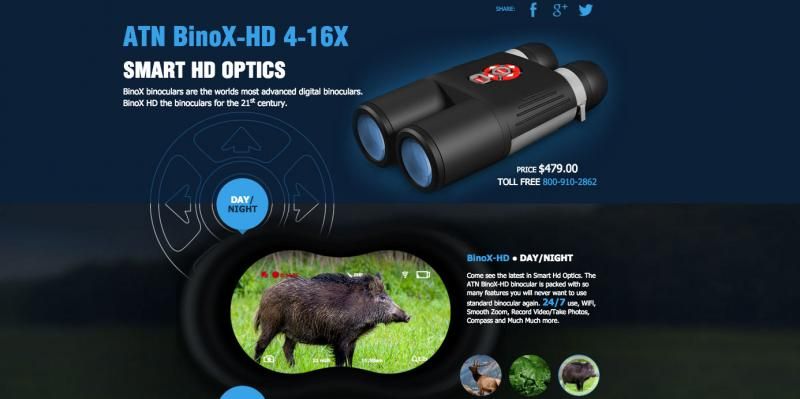 armas binocular prismaticos atn binox smart inteligente